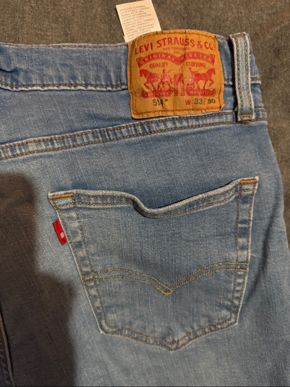 Levi's Light Blue Relaxed Men’s Jeans - Picture 4 of 4